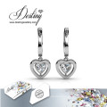 Destiny Jewellery Crystal From Swarovski Heart Earrings Valentine′s Day